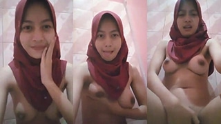 Abg Colmek Jilbab Coklat Rumahan>